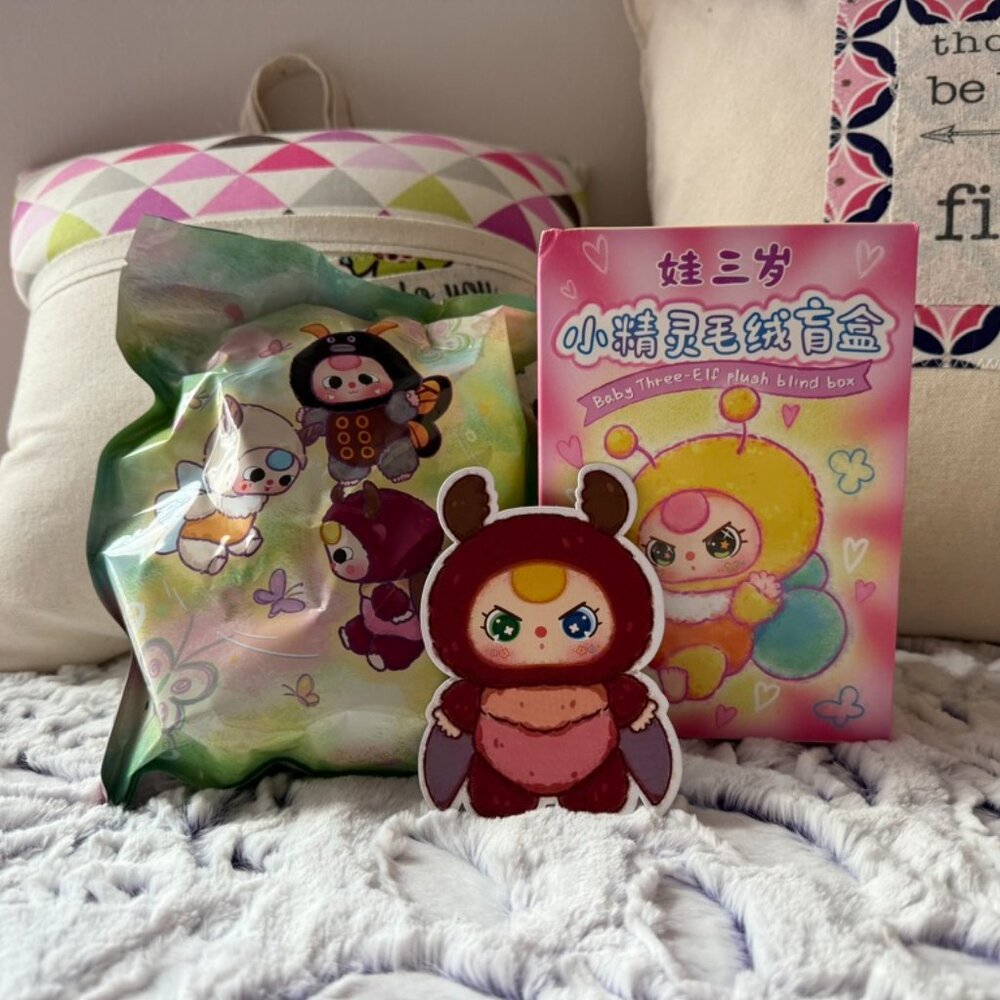 AUTHENTIC BABY THREE - Elf Plush (Beetle)